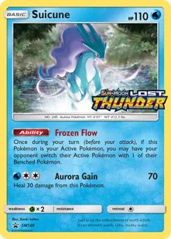 SM Black Star Promos Suicune Pokémon card